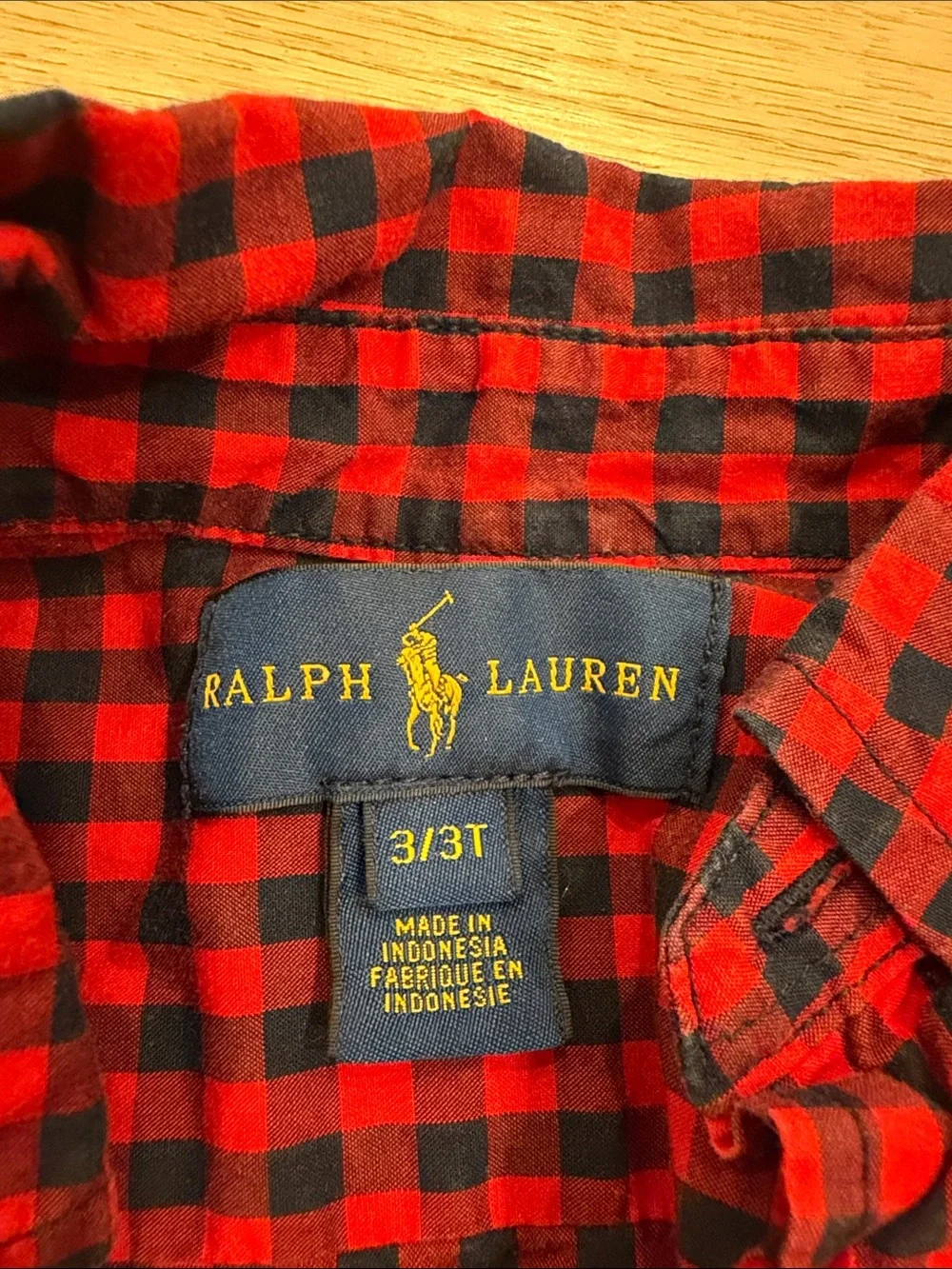 Ralph Lauren 3 Red and Black Buffalo Plaid Button-Down Shirt
